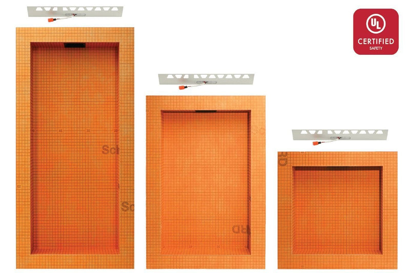 Schluter Kerdi Board Shower Niche with LIPROTEC LED Lighting