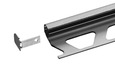 Schluter Rondec End Cap Brush Stainless Steel