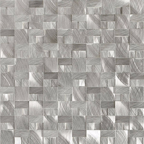 Daltile Structure 3D Block 1"x1" Steel