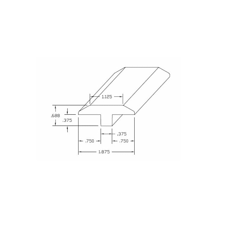 Mannington Forest Park Hickory Trim T-Molding