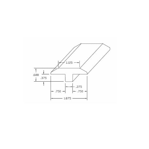 Mannington Forest Park Hickory Trim T-Molding