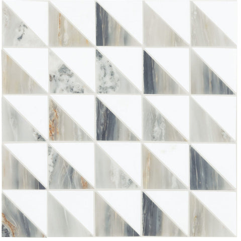 Daltile Gamma Mosaic Triangle Azure