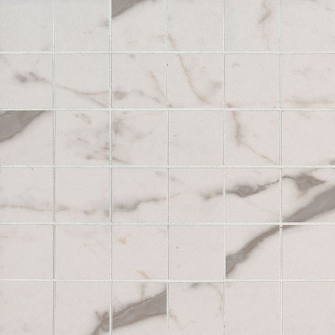 Essentials Ceramic Tile Collection White Vena - 2"x2" Swatch