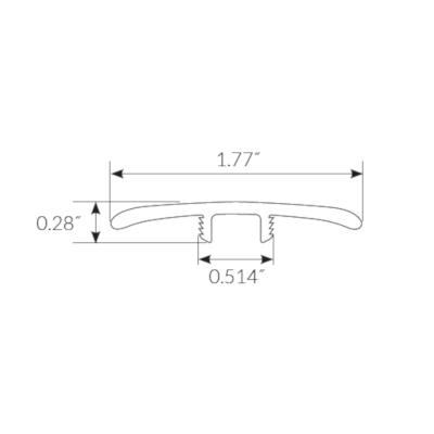 Mannington Adura Flex Rectangles Trim T-Molding Mannington Mannington