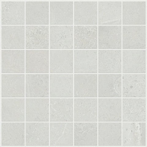 Shaw Tile Sculpture Mosaic White 12"x12" Swatch