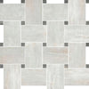 Paramount Tile Fossil Perla 12" x 12" Matte Basket Weave Mosaic
