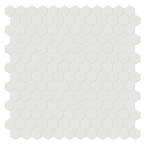 Tile Collection Soho 1" Hexagon Mosaic Tile Vintage Grey