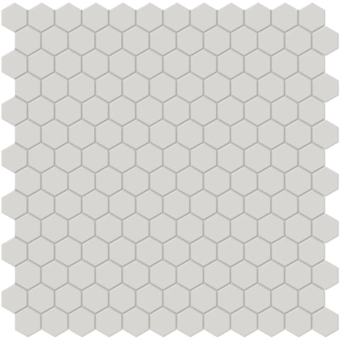 Tile Collection Soho 1" Hexagon Mosaic Tile Halo Grey