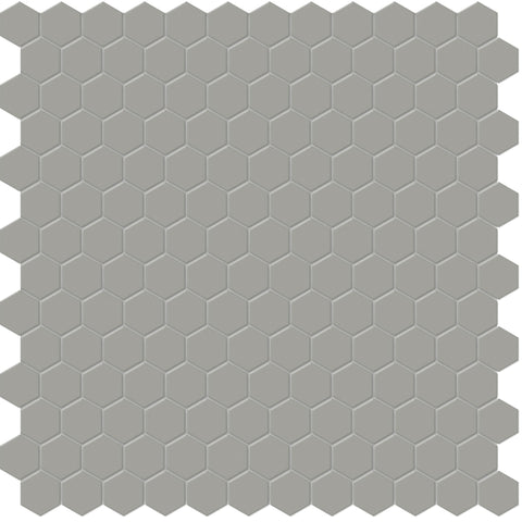 Tile Collection Soho 1" Hexagon Mosaic Tile Cement Chic