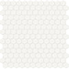 Virginia Tile Soho 1" Hexagon Mosaic Tile Canvas White