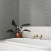 Shaw Tile Geoscapes Light Grey Brick Room scene
