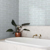 Shaw Tile Cardinal Ice 3x12 Artisan Glass Wall Room Scene