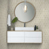 Shaw Tile Chateau Hexagon Crema Marfil 10x12 Room Scene