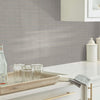 Shaw Tile Cardinal Mist Subway Glass Mosaic Room Scene