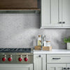 Shaw Tile Chateau Basket Weave Mosaic Bianco Carrara 12x12 Room Scene