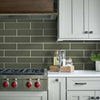 Shaw Tile Geoscapes Moss Green 4x16 Room Scene