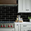 Shaw Tile Geoscapes Black 4x16 Room Scene
