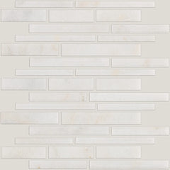 Shaw Tile Boca Pearl Random Linear Polished Mosaic Swatch
