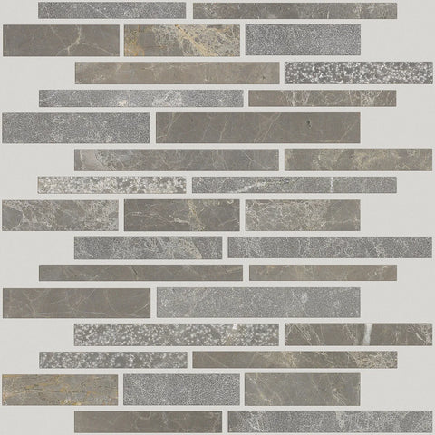 Shaw Tile Boca Lagoon Random Linear Textured Mosaic Swatch