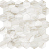 Tile Collection La Marca 2" Hexagon Mosaic Calacatta Paonazzo Tile Polished