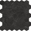 Tile Collection La Marca 2" Hexagon Mosaic Nero Venato Tile Polished