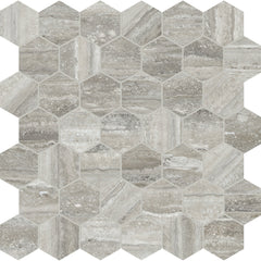 Tile Collection La Marca 2" Hexagon Mosaic Travertino Instrata Tile