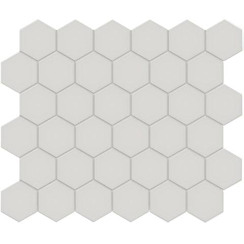 Tile Collection Soho 2" Hexagon Mosaic Tile Halo Grey