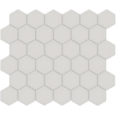 Tile Collection Soho 2" Hexagon Mosaic Tile Halo Grey