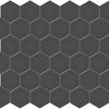 Virginia Tile Soho 2" Hexagon Mosaic Tile Retro Black