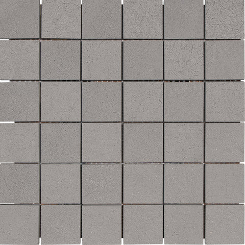 Tile Collection Urban Living 2x2 Mosaic Tile Mist Grey Raw