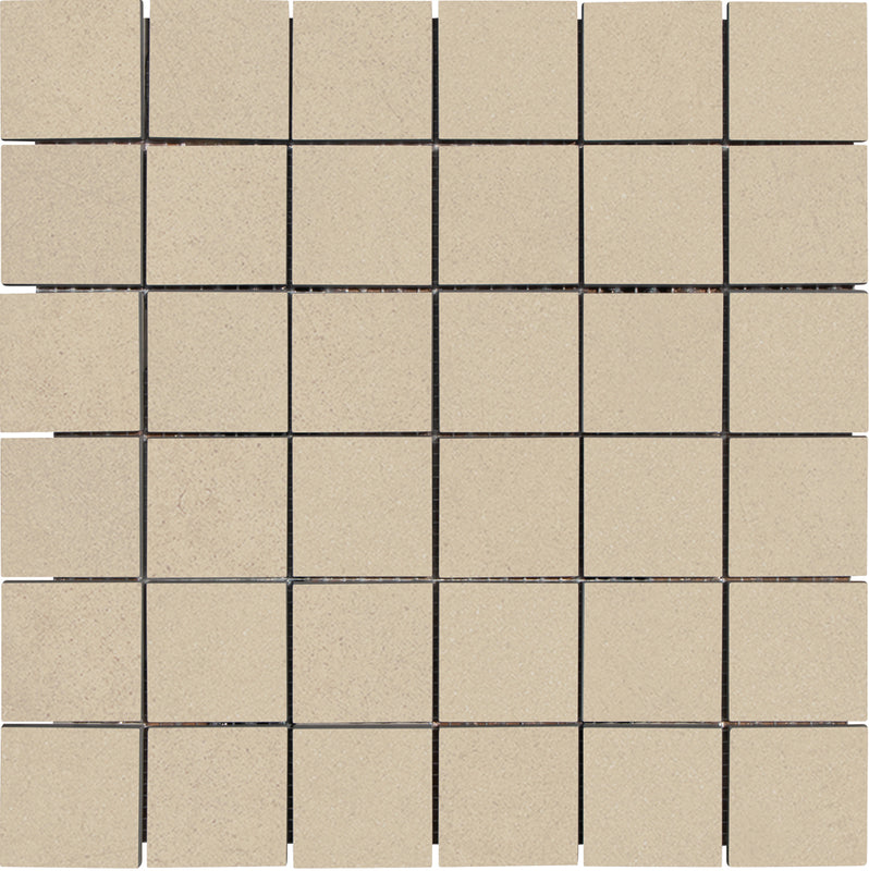 Tile Collection Urban Living 2x2 Mosaic Tile Sand Raw