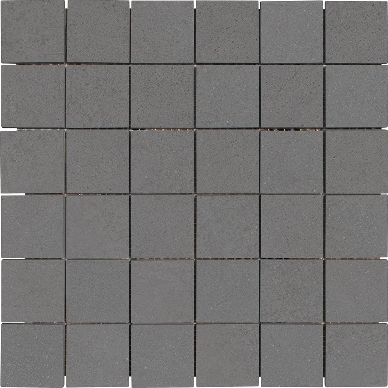 Tile Collection Urban Living 2x2 Mosaic Tile Titanium Raw
