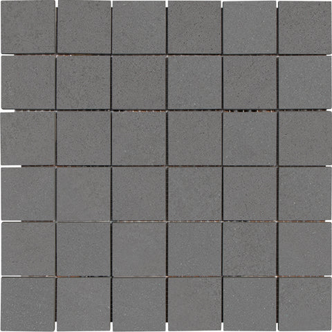 Tile Collection Urban Living 2x2 Mosaic Tile Titanium Raw
