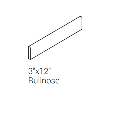 Daltile Slate Attache Meta White SA04 Bullnose 3"x12"