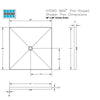 Laticrete Hydro Ban Pre-Sloped Shower Kit - 48" x 48" Center Drain PVC - FloorLife