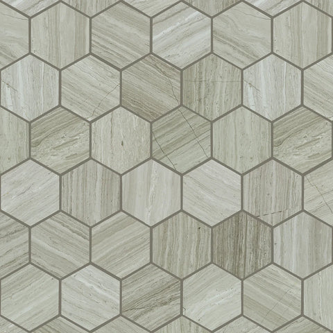 Shaw Tile Chateau Hexagon Rockwood 10x12 Swatch