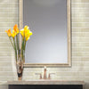 Shaw Tile Chateau 2x4 Beveled Edge Mosaic Crema Marfil 12x12 Room Scene