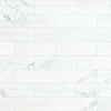 Shaw Tile Casino Statuario Polished 4x12 Swatch
