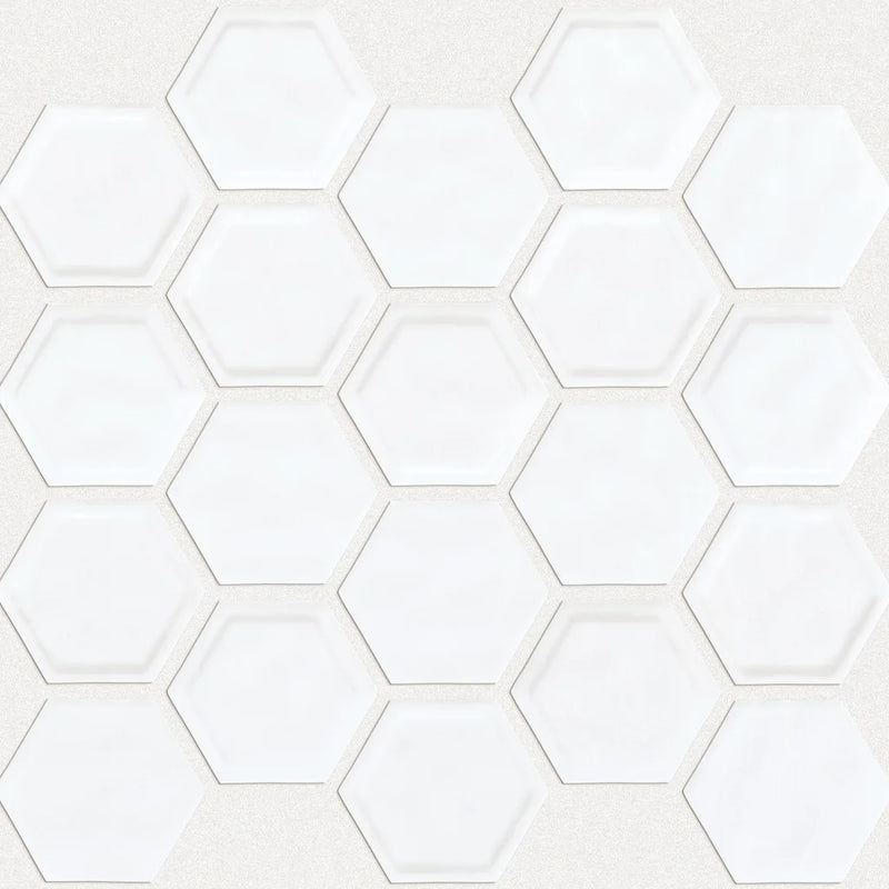 Shaw Tile Geoscapes White Hexagon