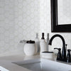Shaw Tile Geoscapes White Hexagon Room Scene