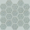 Shaw Tile Geoscapes Light Grey Hexagon Swatch