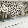 Shaw Tile Brookstone Tranquil Cool Blend Flat Mosaic Room Scene