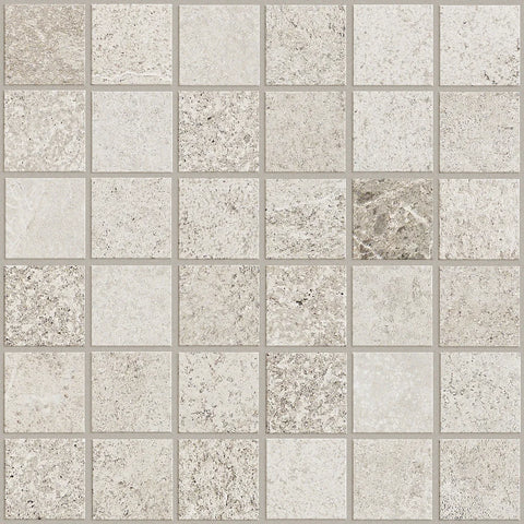Shaw Tile Crown White Mosaic Swatch