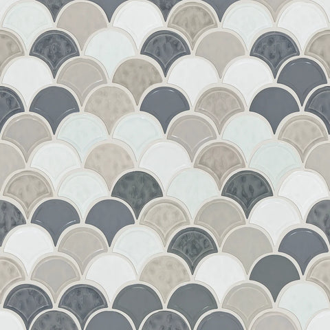 Shaw Tile Geoscapes Warm Blend Fan Swatch