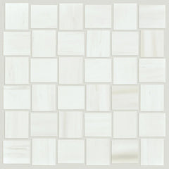 Shaw Tile Range Bianco Mosaic Polish 12"x12" Swatch