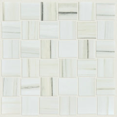 Shaw Tile Range Zebrino Mosaic Polish 12"x12" Swatch