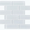 Shaw Tile Cardinal Ice Subway Glass Mosaic Swatch