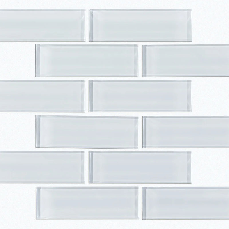 Shaw Tile Cardinal Ice Subway Glass Mosaic