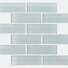 Shaw Tile Cardinal Cloud Subway Glass Mosaic Swatch