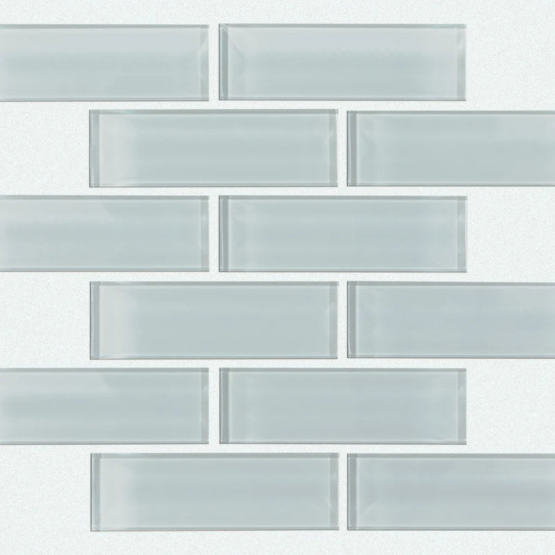 Shaw Tile Cardinal Cloud Subway Glass Mosaic